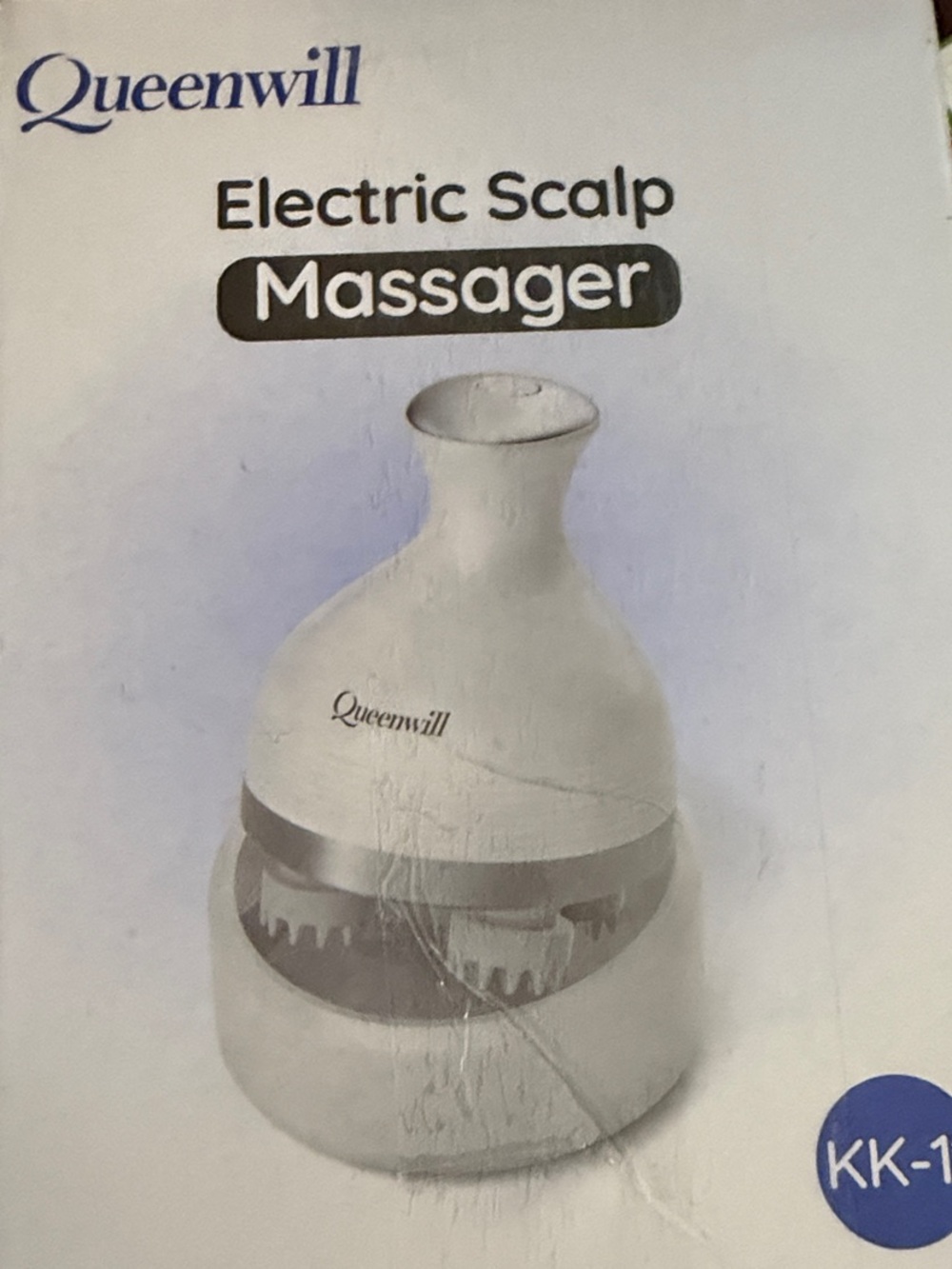 White Electric Scalp Massager - Soothing Head Relaxer. NIB